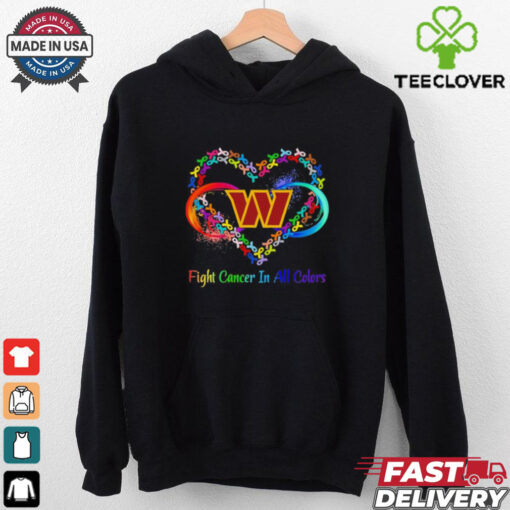 Washington Commanders Heart Fight Cancer in All Colors shirt