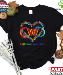 Washington Commanders Heart Fight Cancer in All Colors shirt