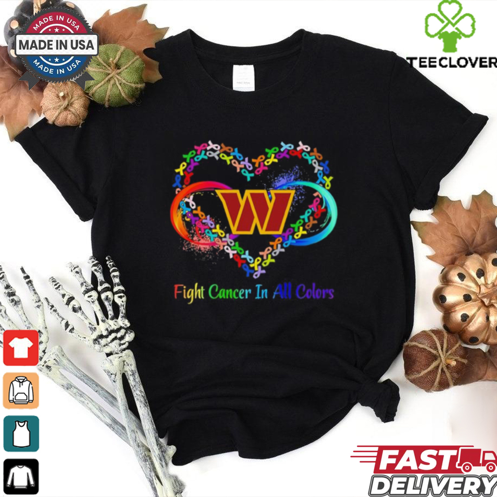 Washington Commanders Heart Fight Cancer in All Colors shirt Washington Commanders Heart Fight Cancer in All Colors shirt