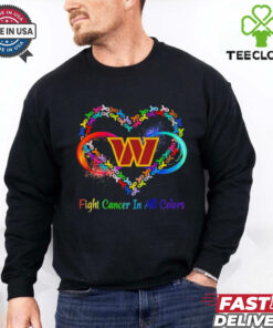 Washington Commanders Heart Fight Cancer in All Colors shirt