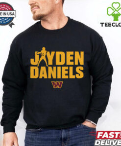 Washington Commanders Jayden Daniels Play Motion T Shirt