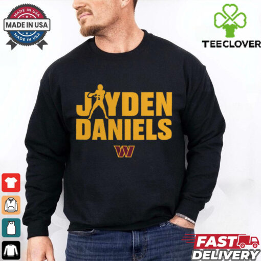 Washington Commanders Jayden Daniels Play Motion T Shirt