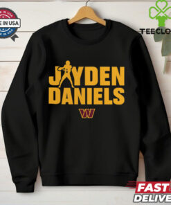 Washington Commanders Jayden Daniels Play Motion T Shirt