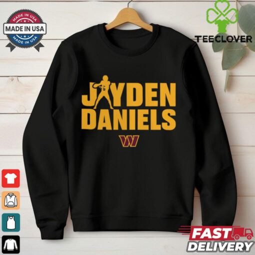 Washington Commanders Jayden Daniels Play Motion T Shirt