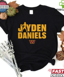 Washington Commanders Jayden Daniels Play Motion T Shirt