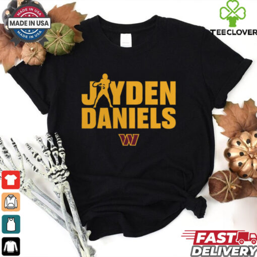 Washington Commanders Jayden Daniels Play Motion T Shirt