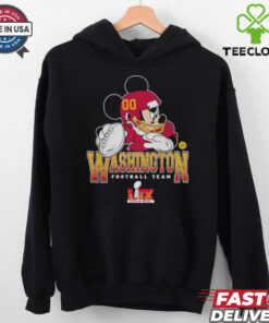 Washington Commanders Junk Food Disney Mickey QB Super Bowl Lix Shirt