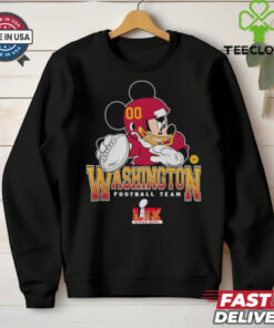 Washington Commanders Junk Food Disney Mickey QB Super Bowl Lix Shirt