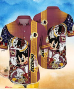 Washington Commanders Mickey Spirit Hawaiian Shirt
