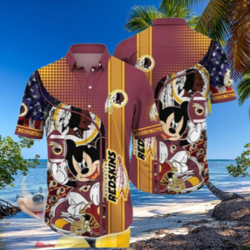 Washington Commanders Mickey Spirit Hawaiian Shirt