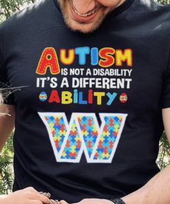 Washington Commanders NFL Autism Is Not A Disability 2024 Shirt