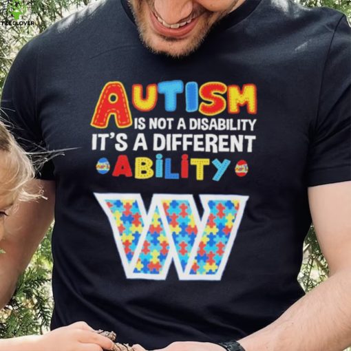 Washington Commanders NFL Autism Is Not A Disability 2024 Shirt