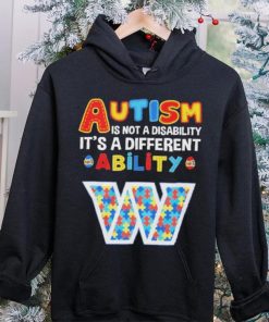 Washington Commanders NFL Autism Is Not A Disability 2024 Shirt