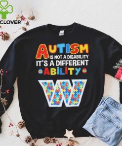 Washington Commanders NFL Autism Is Not A Disability 2024 Shirt