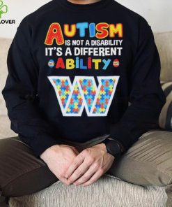 Washington Commanders NFL Autism Is Not A Disability 2024 Shirt