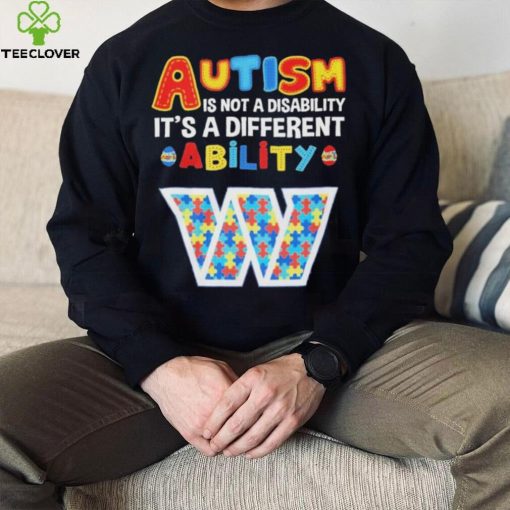 Washington Commanders NFL Autism Is Not A Disability 2024 Shirt