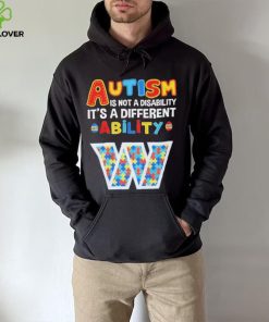 Washington Commanders NFL Autism Is Not A Disability 2024 Shirt