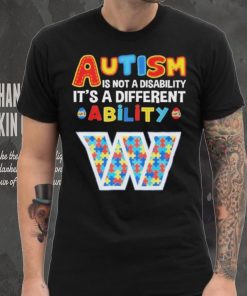 Washington Commanders NFL Autism Is Not A Disability 2024 Shirt