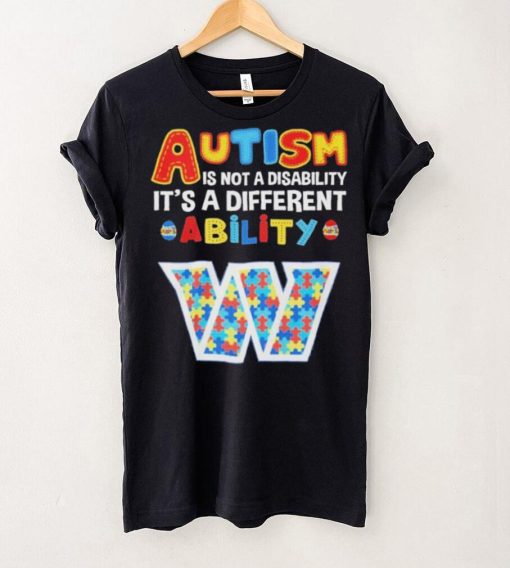 Washington Commanders NFL Autism Is Not A Disability 2024 Shirt