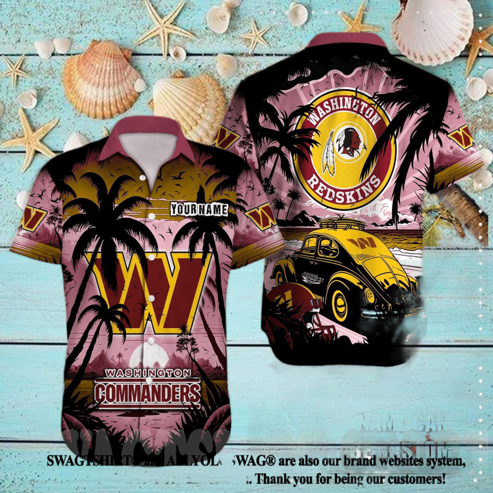 15% OFF Washington Commanders Hawaiian Shirt Customize Your Name