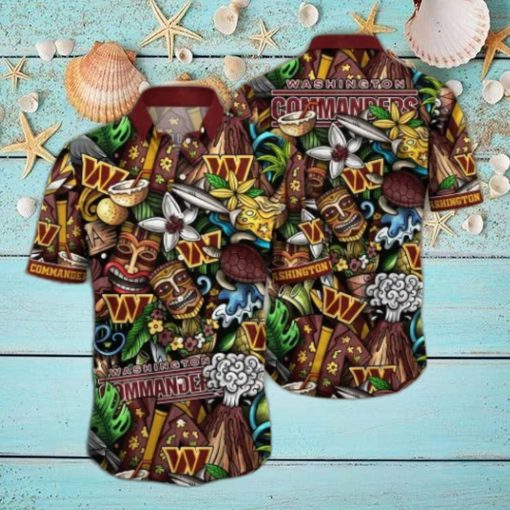 Washington Commanders NFL Flower Hawaii Shirt And Tshirt For Fans