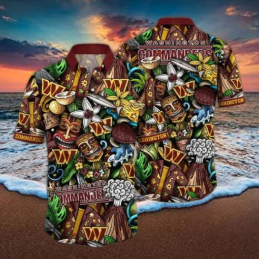 Washington Commanders NFL Flower Hawaii Shirt And Tshirt For Fans