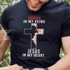 Washington Commanders NFL In My Veins Jesus In My Heart Cross 2024 T Shirt