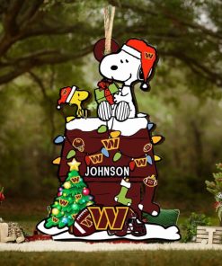 Washington Commanders NFL Snoopy Ornament Personalized Christmas  2023 Holidays