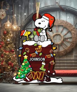 Washington Commanders NFL Snoopy Ornament Personalized Christmas  2023 Holidays