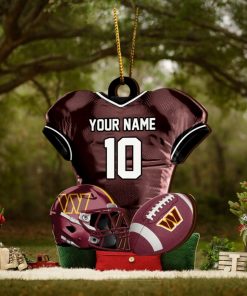 Washington Commanders NFL Sport Ornament Custom Name And Number