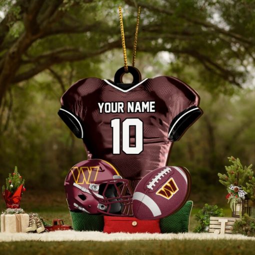 Washington Commanders NFL Sport Ornament Custom Name And Number