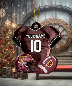 Washington Commanders NFL Sport Ornament Custom Name And Number