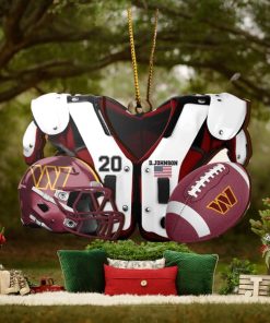 Washington Commanders NFL Sport Ornament Custom Your Name And Number