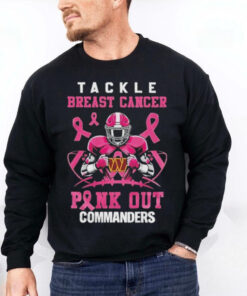 Washington Commanders NFL Tackle Breast Cancer Pink Out Texans Shirt