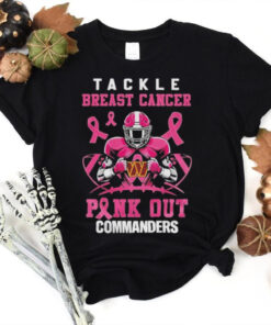 Washington Commanders NFL Tackle Breast Cancer Pink Out Texans Shirt