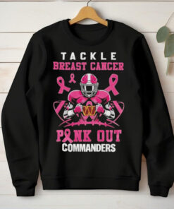 Washington Commanders NFL Tackle Breast Cancer Pink Out Texans Shirt