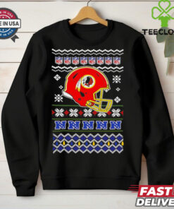 Washington Commanders NFL football Christmas helmet shirt