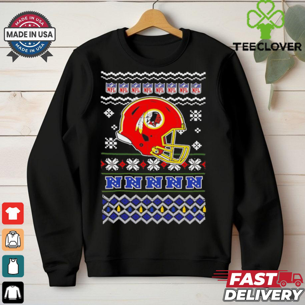 Washington Commanders NFL football Christmas helmet shirt Washington Commanders NFL football Christmas helmet shirt