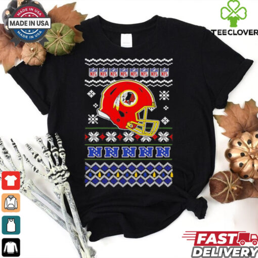 Washington Commanders NFL football Christmas helmet shirt