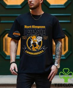 Washington Commanders Nfl Bart Simpson Defensive Dude 2024 T shirt