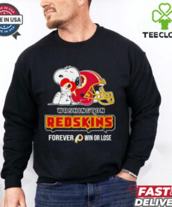 Washington Commanders Redskins forever win or lose Snoopy shirt