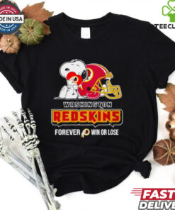 Washington Commanders Redskins forever win or lose Snoopy shirt