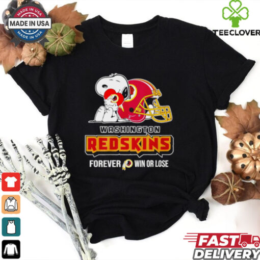 Washington Commanders Redskins forever win or lose Snoopy shirt