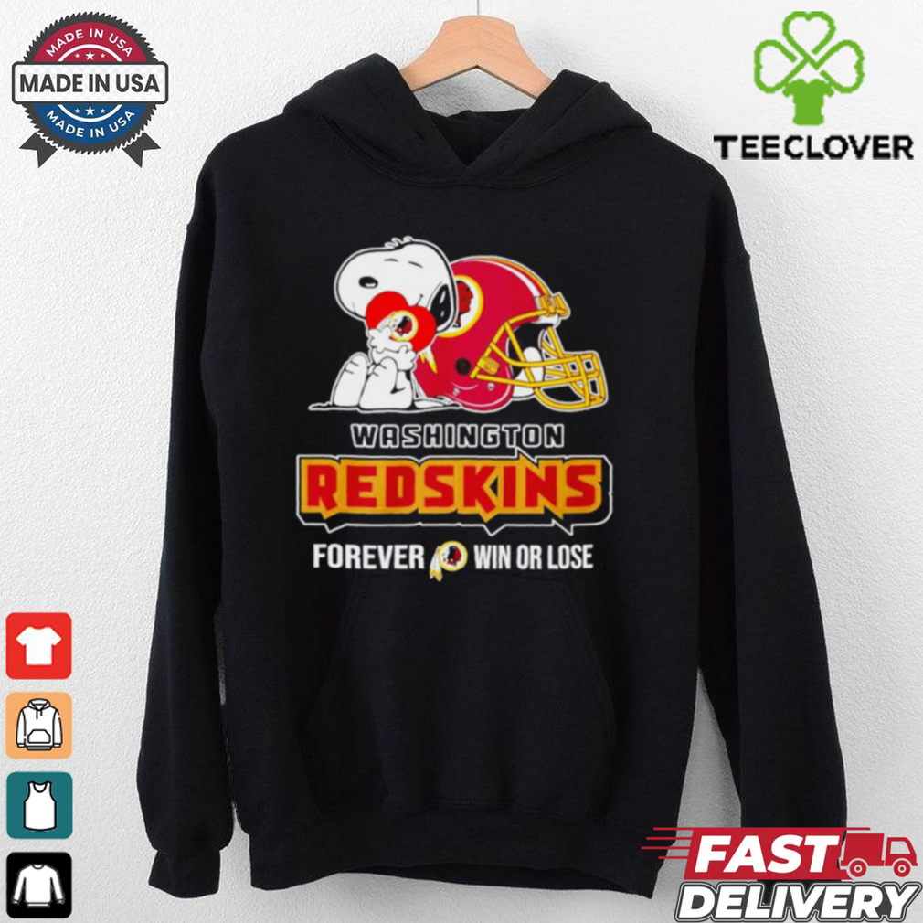 Washington Commanders Redskins forever win or lose Snoopy shirt Washington Commanders Redskins forever win or lose Snoopy shirt