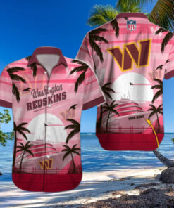 Washington Commanders Sunset Cruise Hawaiian Shirt