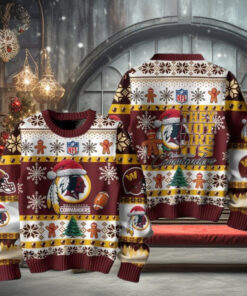Washington Commanders They Not Like Us Christmas Happy Holidays Ugly Sweater