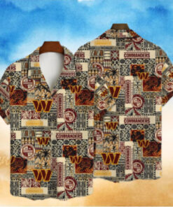 Washington Commanders Tribal Patchwork Hawaiian Shirt