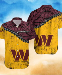 Washington Commanders Tribal Spirit Hawaiian Shirt