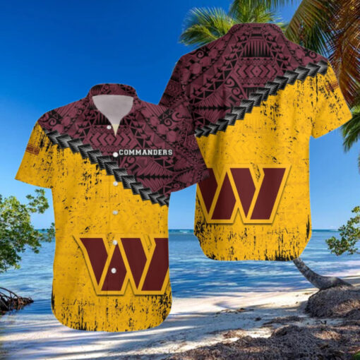 Washington Commanders Tribal Spirit Hawaiian Shirt