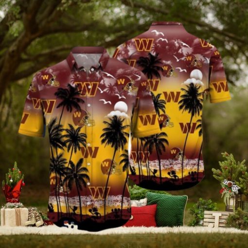 Washington Commanders Tropical Hawaiian Shirt